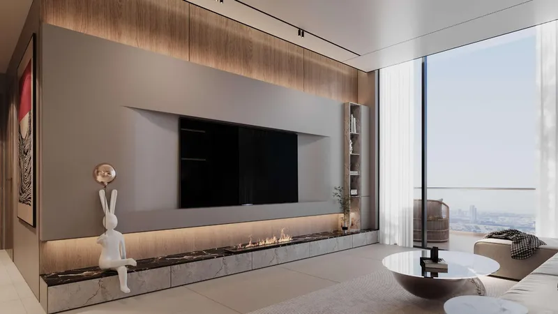 Interior at Omya Residence in Jebel Ali Village Dubai