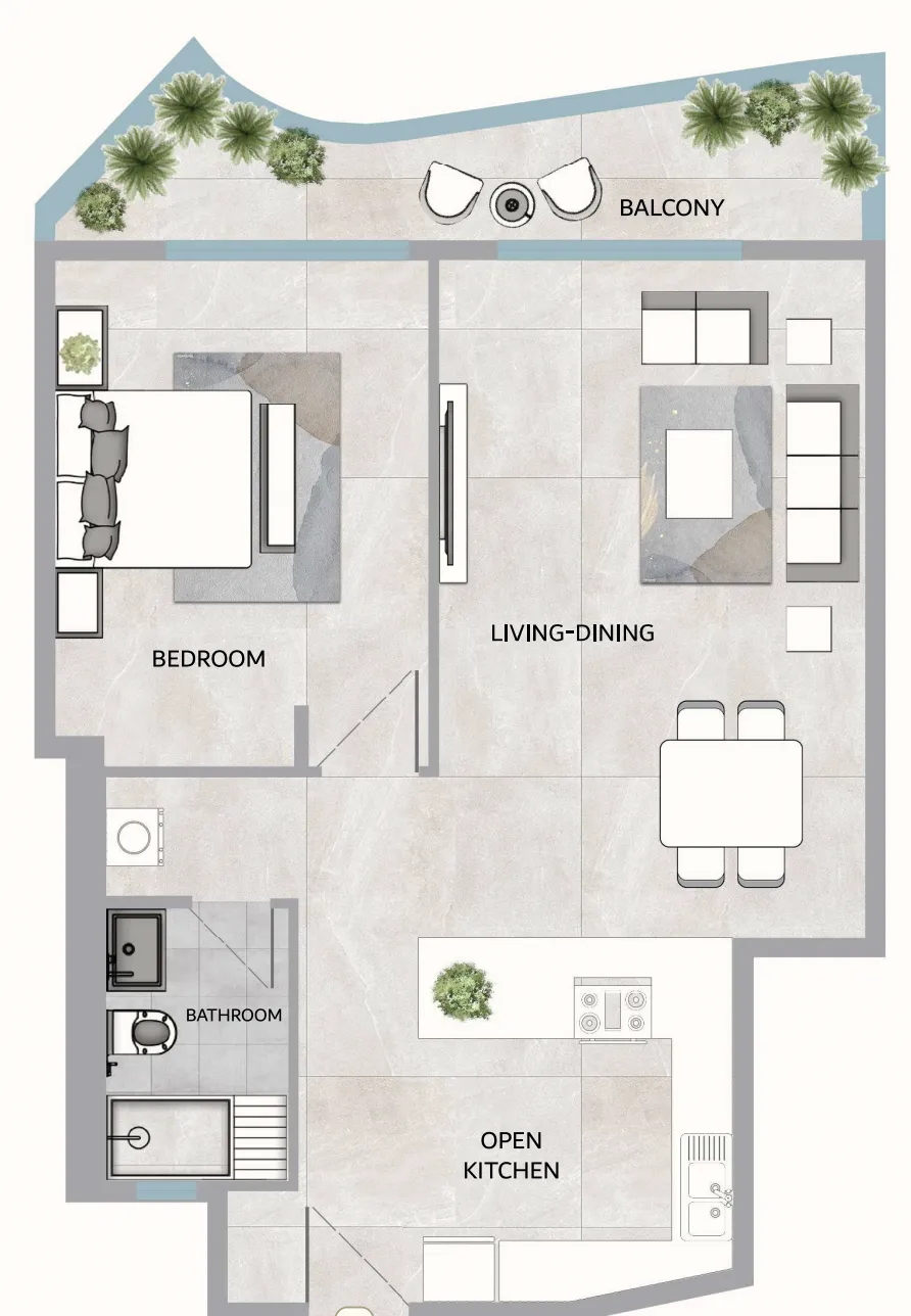 GJ Properties One 678 Residences floor plan
