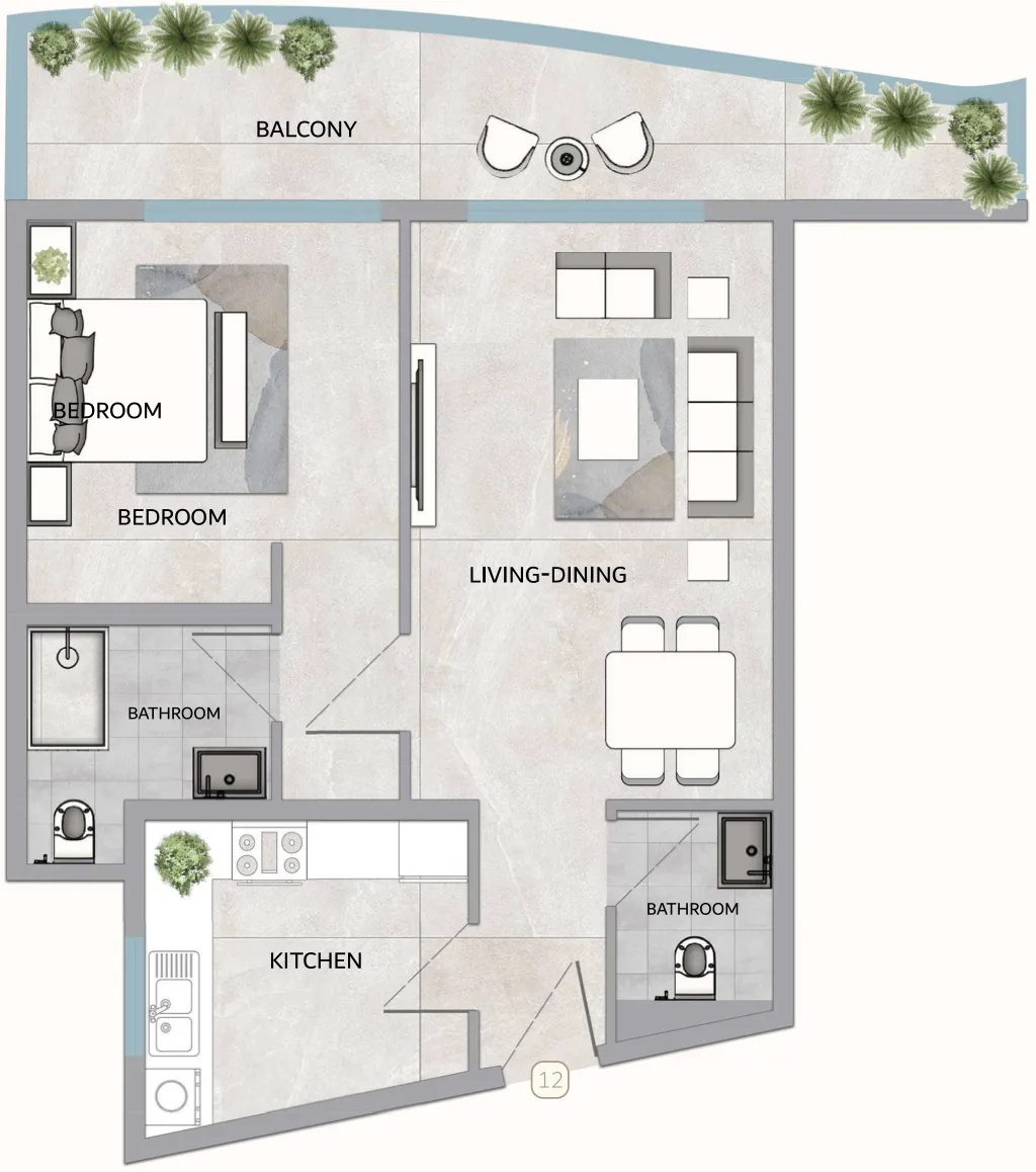 GJ Properties One 678 Residences floor plan