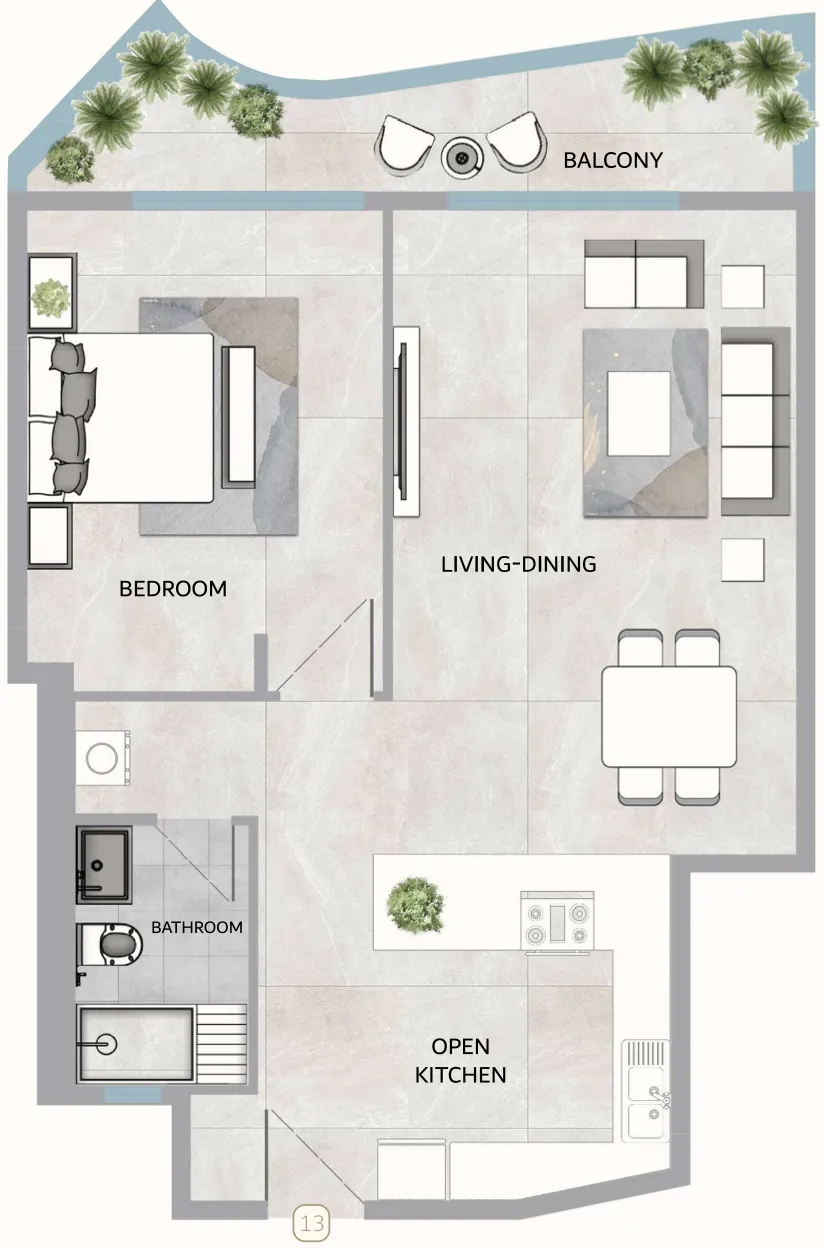 GJ Properties One 678 Residences floor plan
