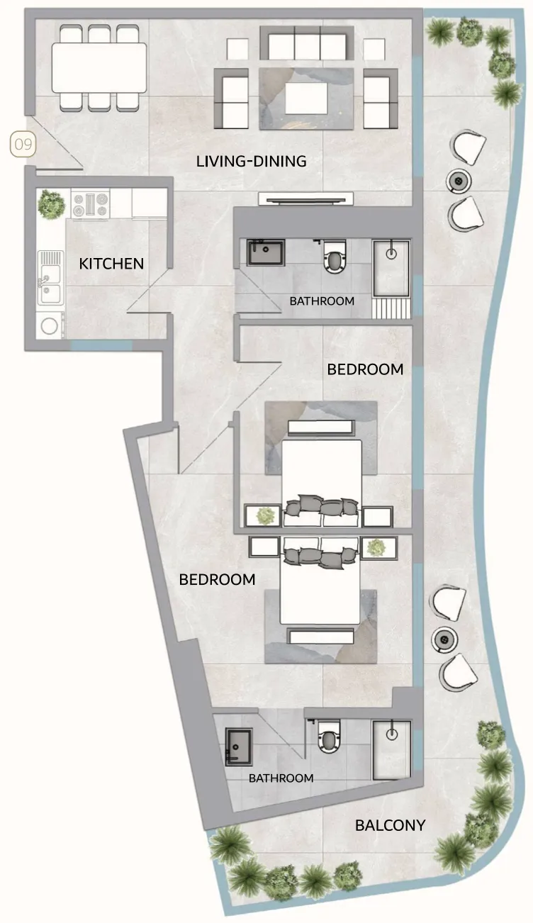 GJ Properties One 678 Residences floor plan