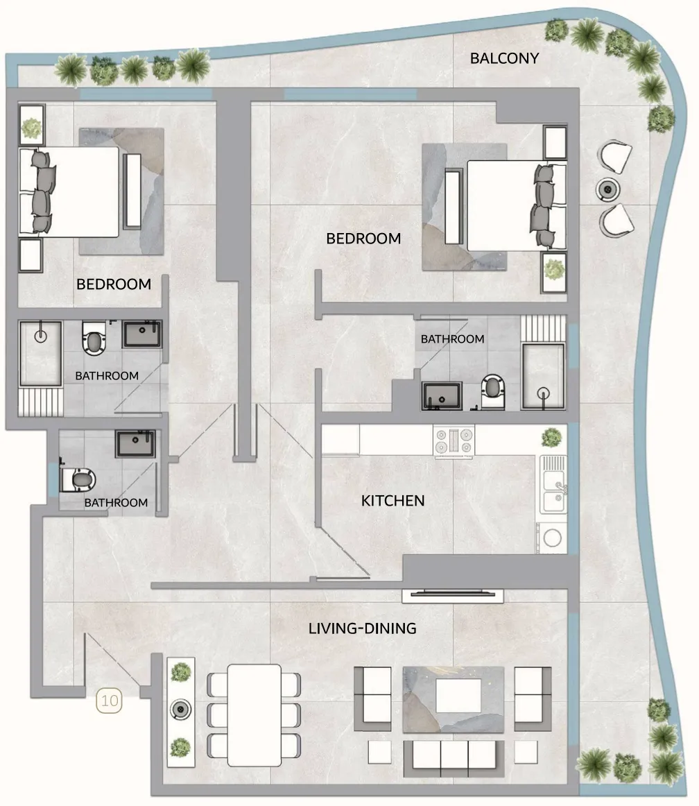 GJ Properties One 678 Residences floor plan
