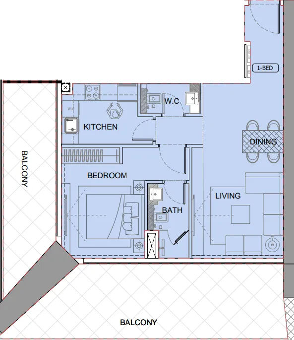 Binghatti One by Binghatti floor plan
