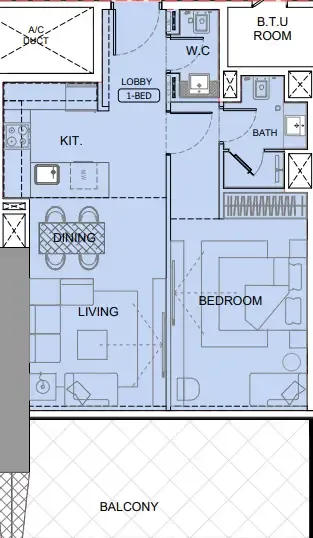 Binghatti One by Binghatti floor plan