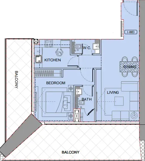 Binghatti One by Binghatti floor plan