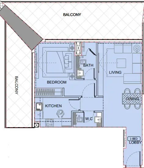 Binghatti One by Binghatti floor plan