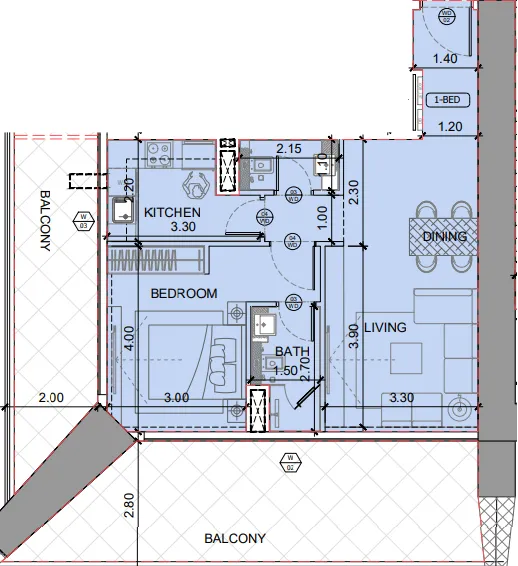 Binghatti One by Binghatti floor plan
