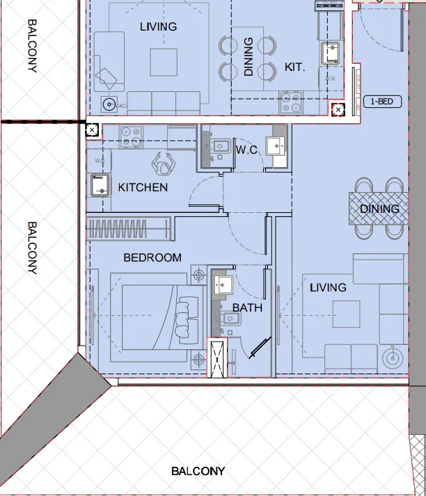 Binghatti One by Binghatti floor plan