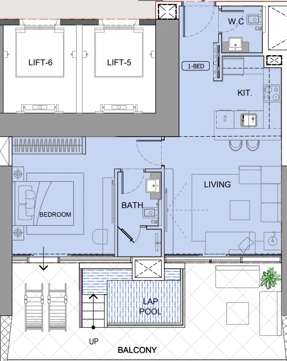 Binghatti One by Binghatti floor plan