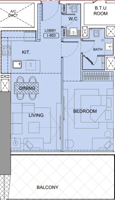 Binghatti One by Binghatti floor plan