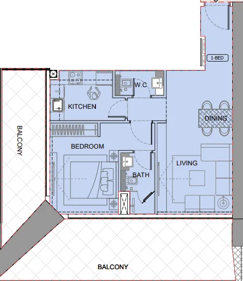 Binghatti One by Binghatti floor plan