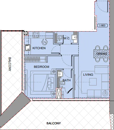 Binghatti One by Binghatti floor plan