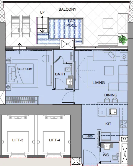 Binghatti One by Binghatti floor plan