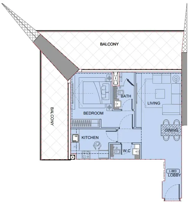 Binghatti One by Binghatti floor plan
