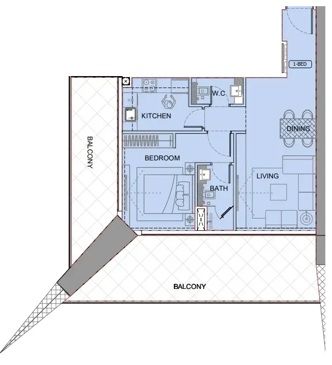 Binghatti One by Binghatti floor plan