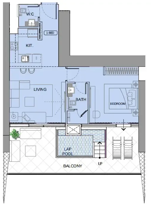 Binghatti One by Binghatti floor plan