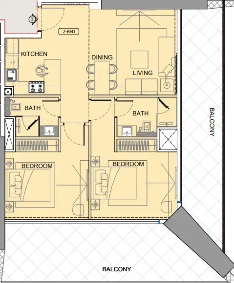 Binghatti One by Binghatti floor plan