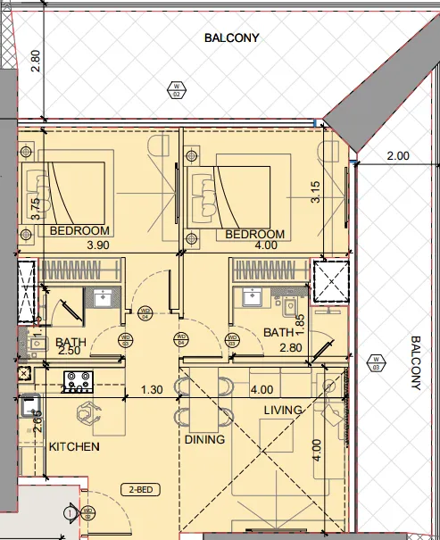 Binghatti One by Binghatti floor plan