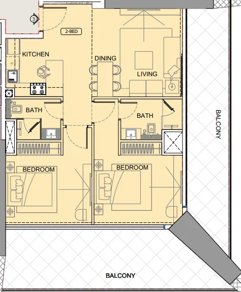 Binghatti One by Binghatti floor plan