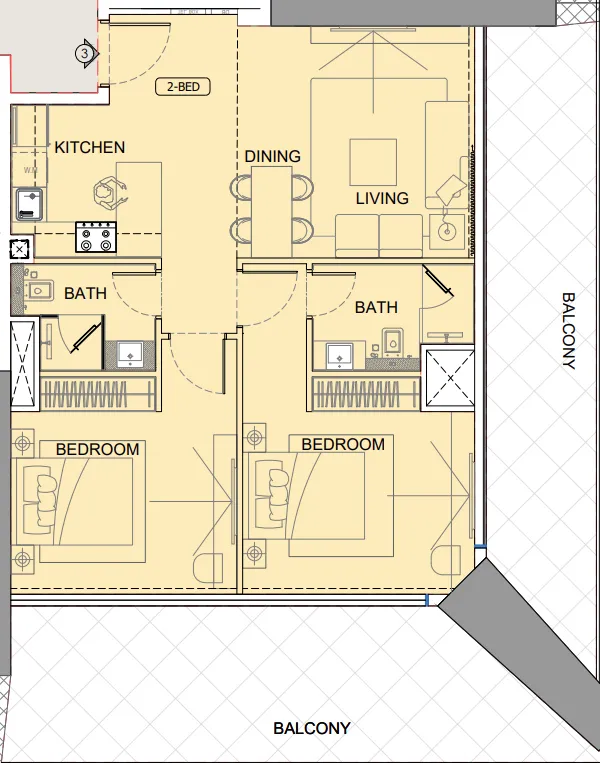 Binghatti One by Binghatti floor plan