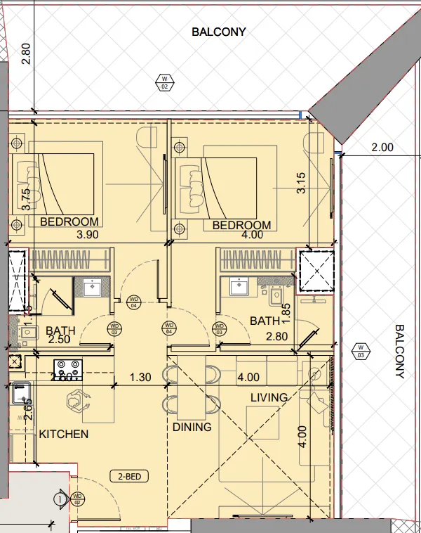 Binghatti One by Binghatti floor plan
