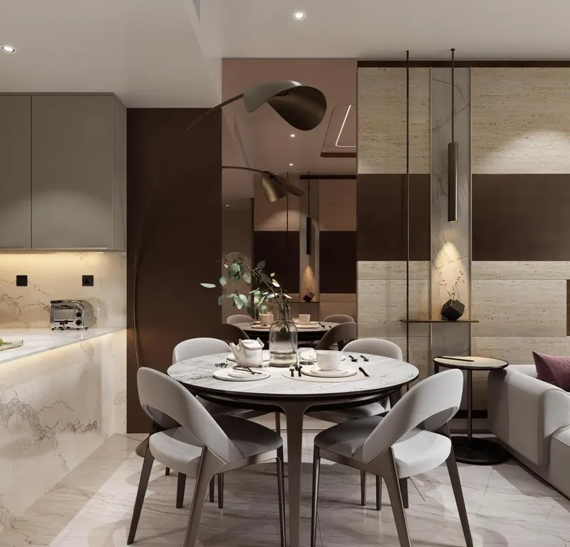 Interior at One By Preston in Dubai South Dubai