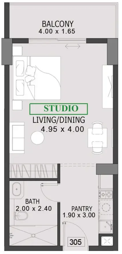 Preston Properties One By Preston floor plan