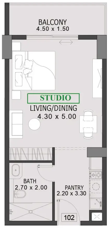Preston Properties One By Preston floor plan