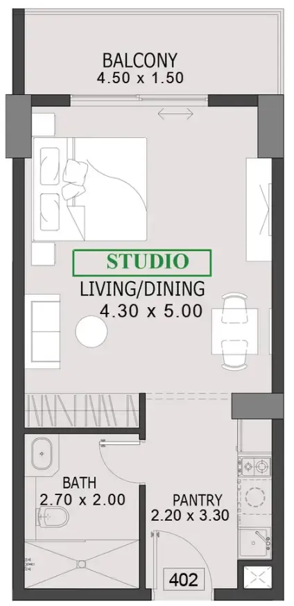 Preston Properties One By Preston floor plan