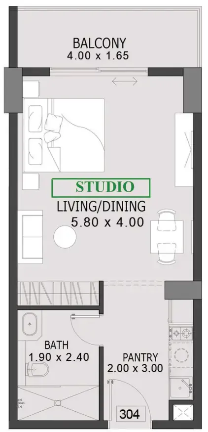 Preston Properties One By Preston floor plan