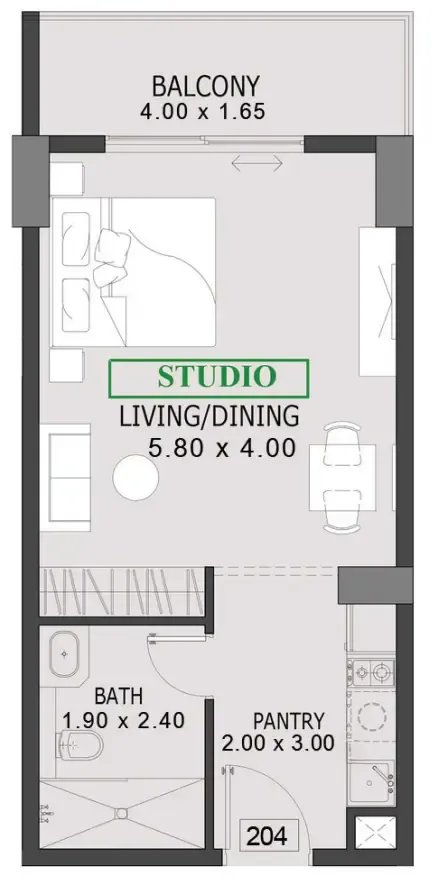 Preston Properties One By Preston floor plan