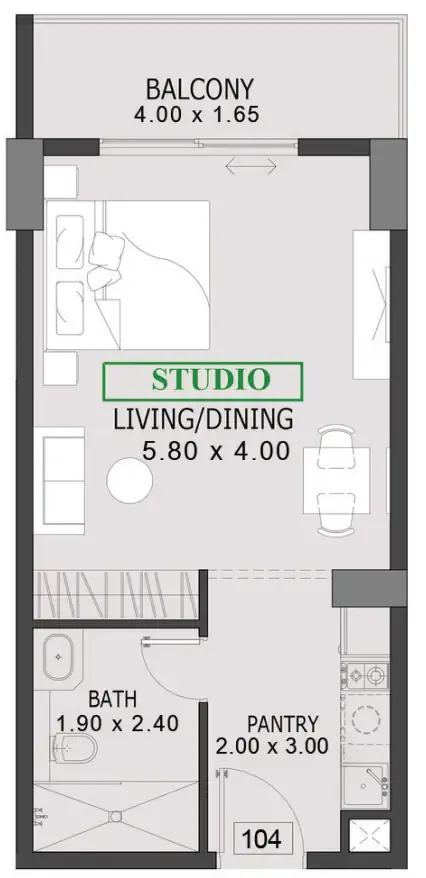 Preston Properties One By Preston floor plan