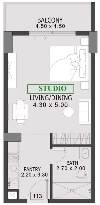 Preston Properties One By Preston floor plan