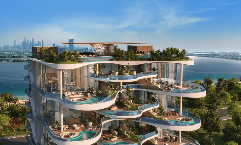 Exterior at One Crescent Palm in Palm Jumeirah Dubai