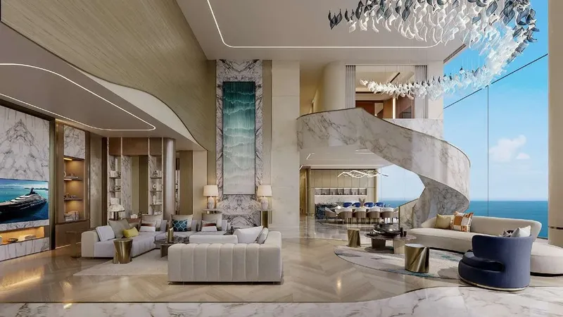 Interior at One Crescent Palm in Palm Jumeirah Dubai