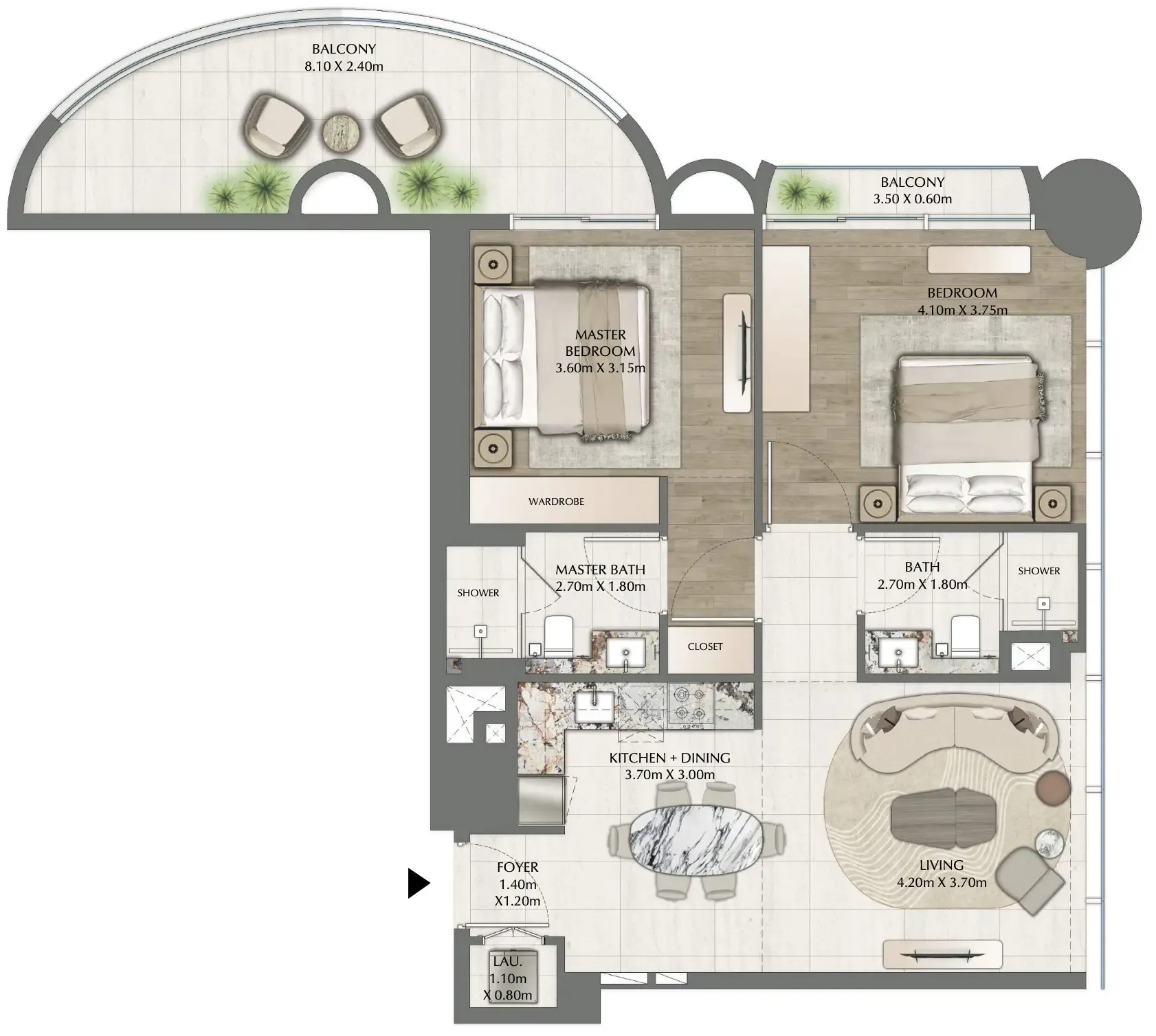 Ginco Properties One Residence floor plan