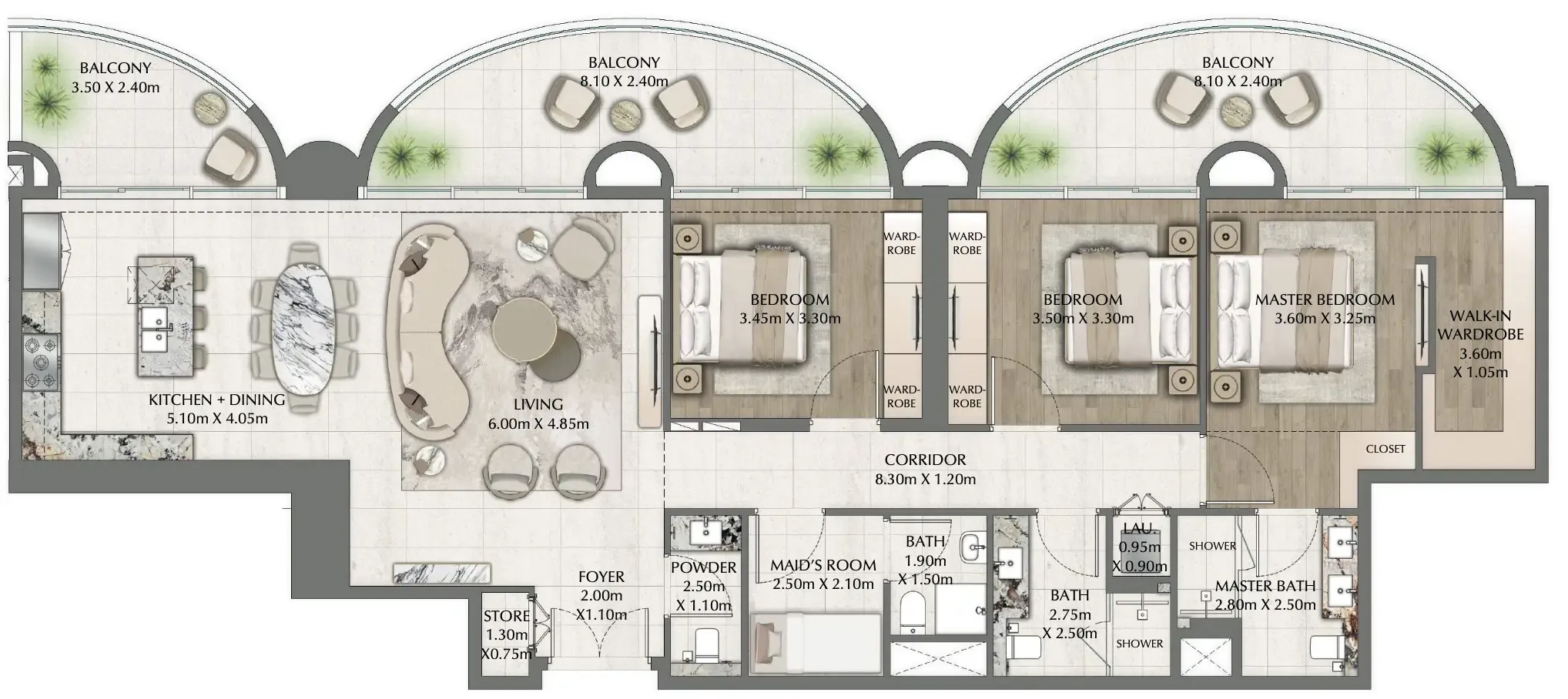 Ginco Properties One Residence floor plan