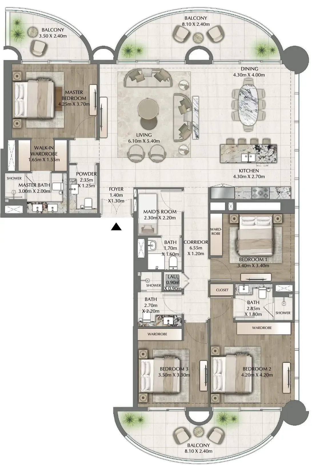 Ginco Properties One Residence floor plan