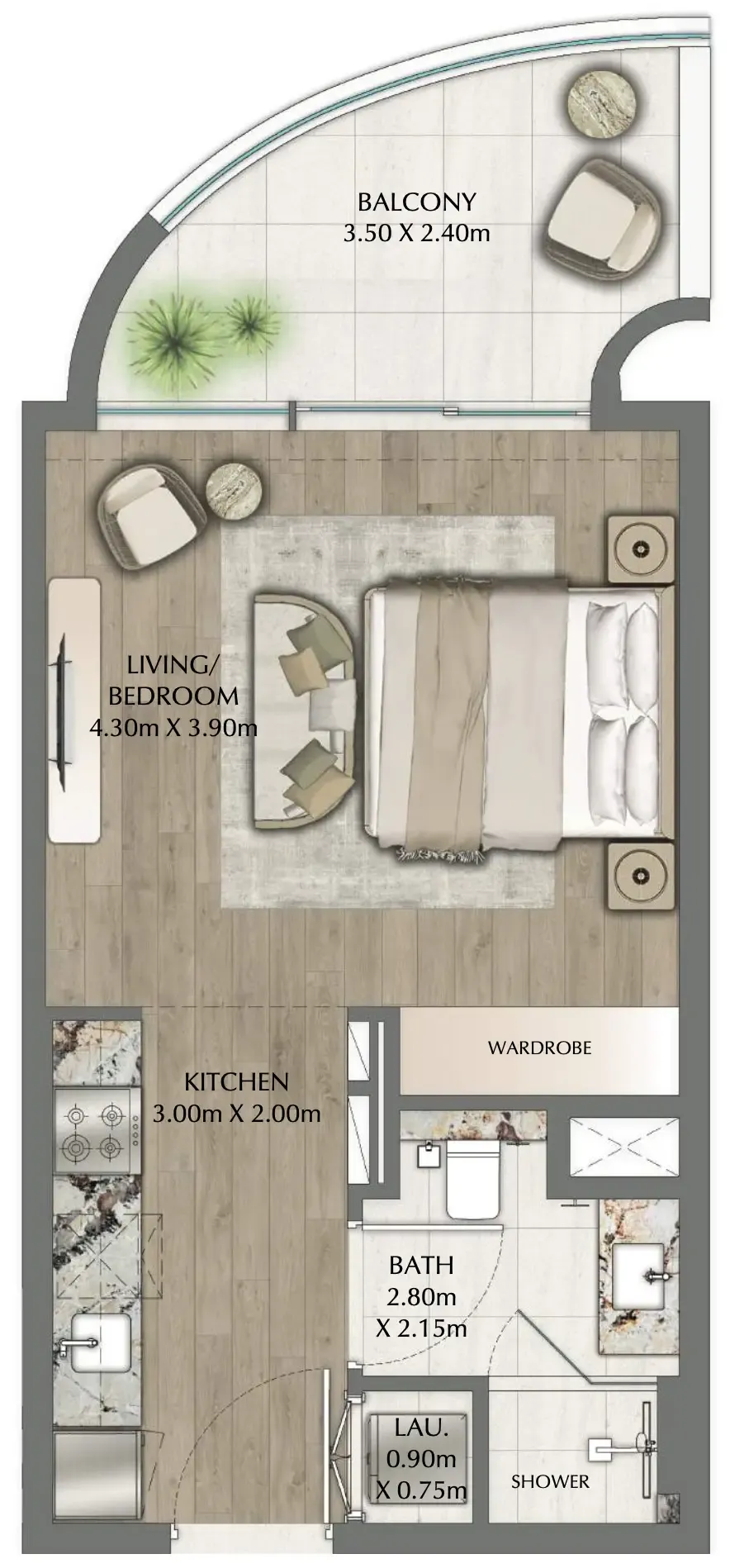 Ginco Properties One Residence floor plan