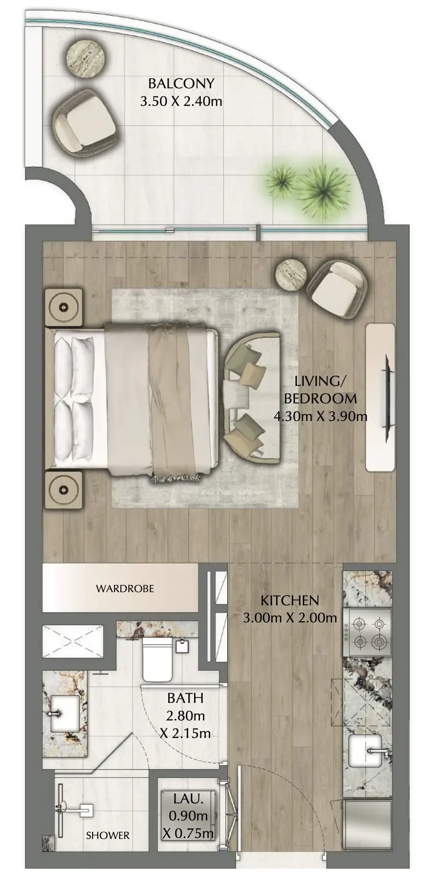 Ginco Properties One Residence floor plan