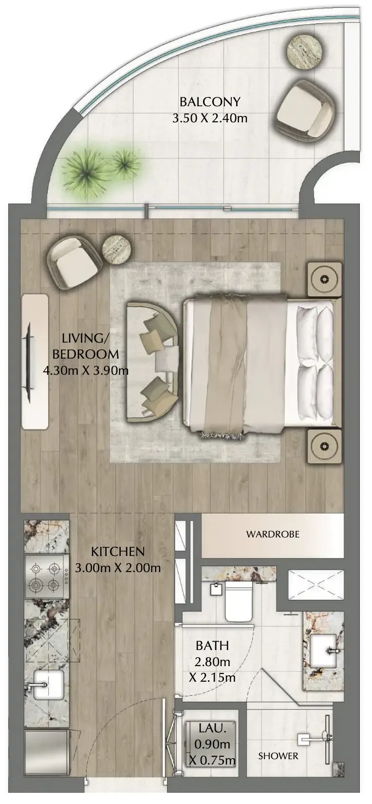 Ginco Properties One Residence floor plan