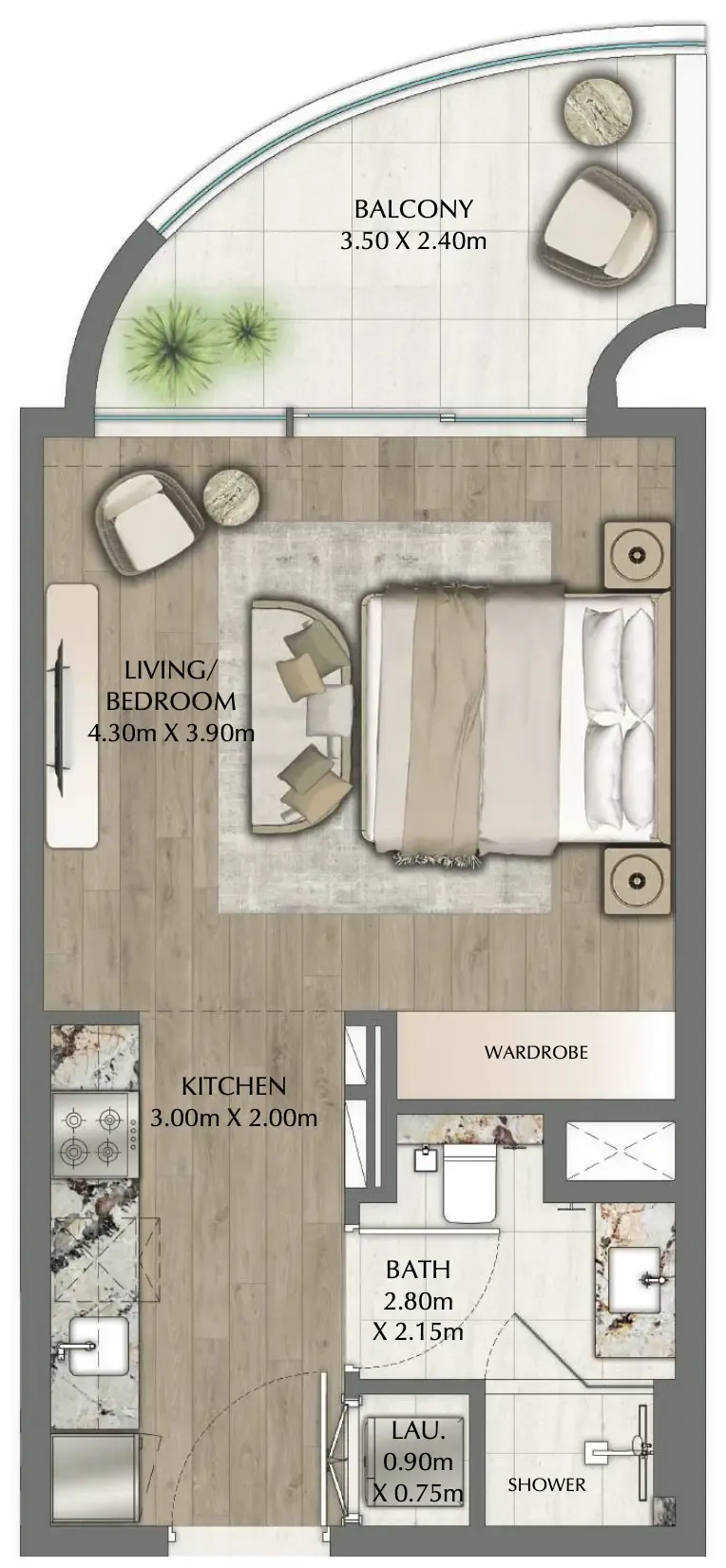 Ginco Properties One Residence floor plan
