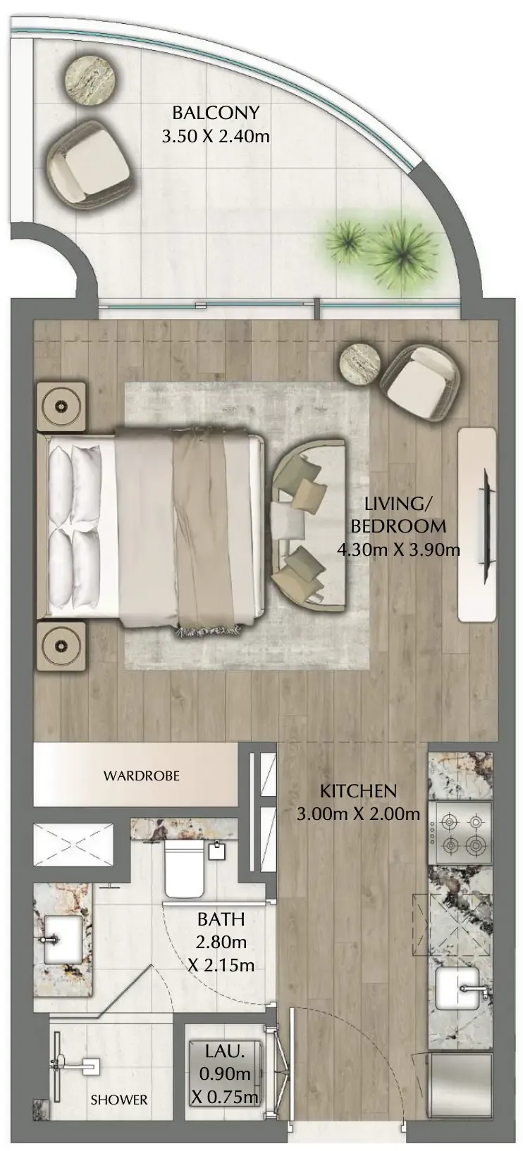 Ginco Properties One Residence floor plan