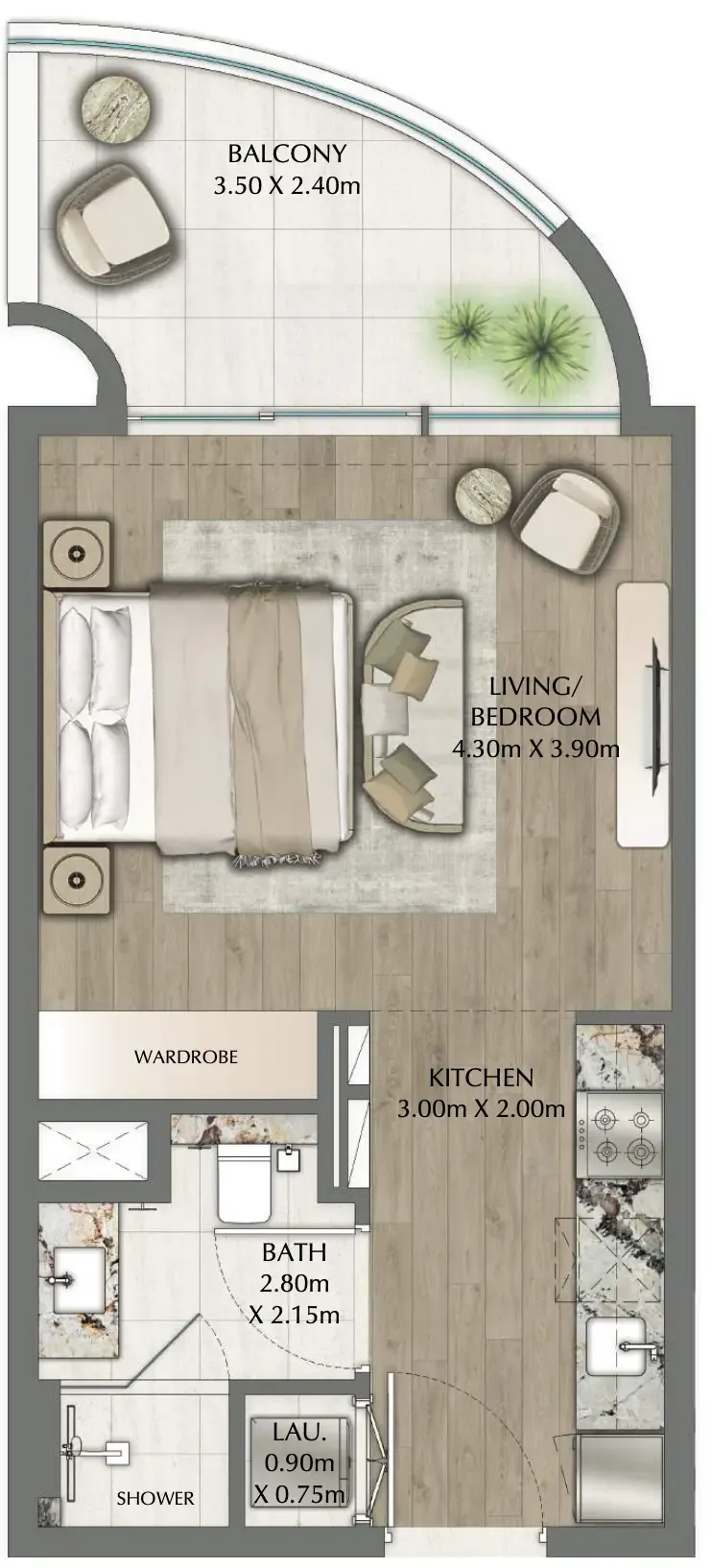 Ginco Properties One Residence floor plan
