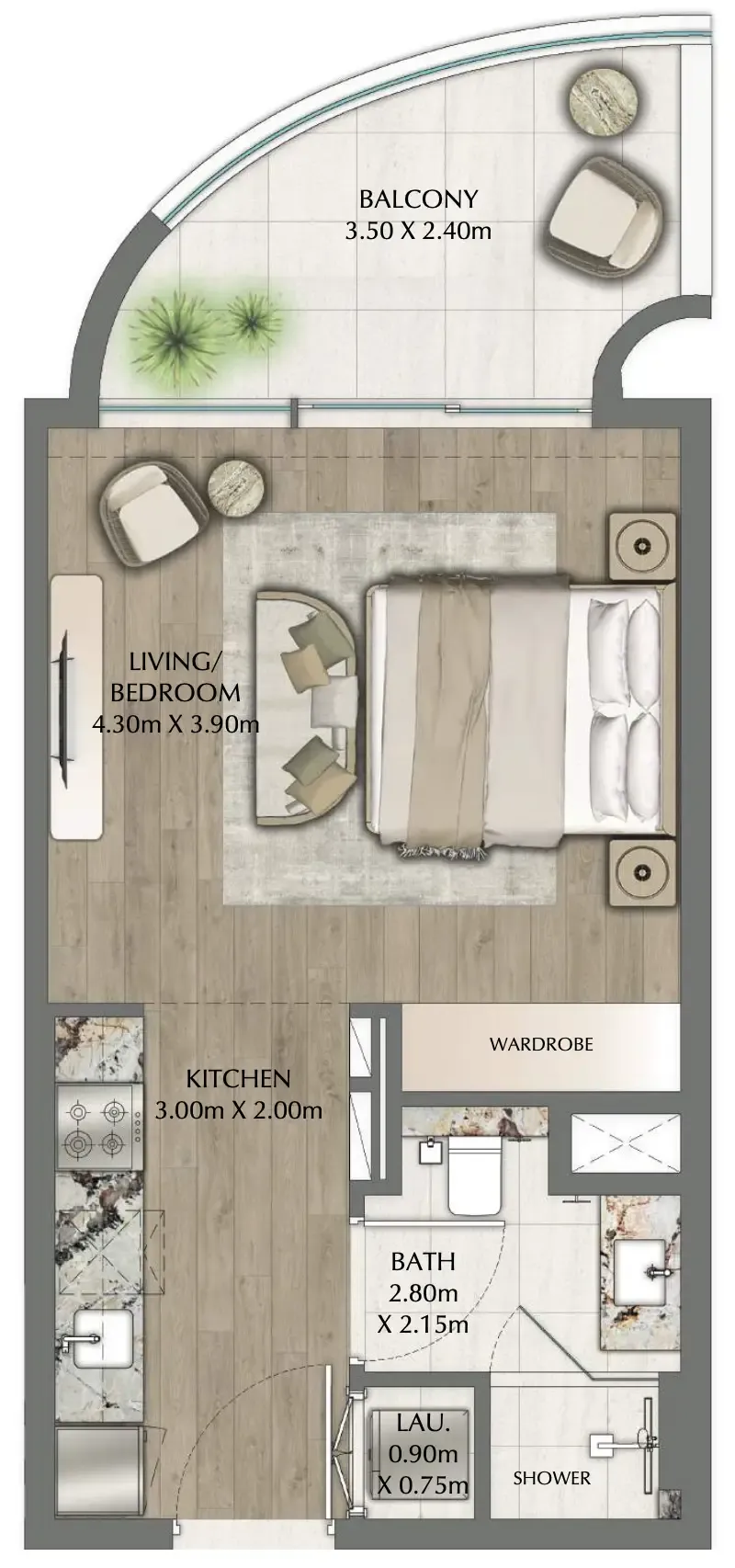 Ginco Properties One Residence floor plan