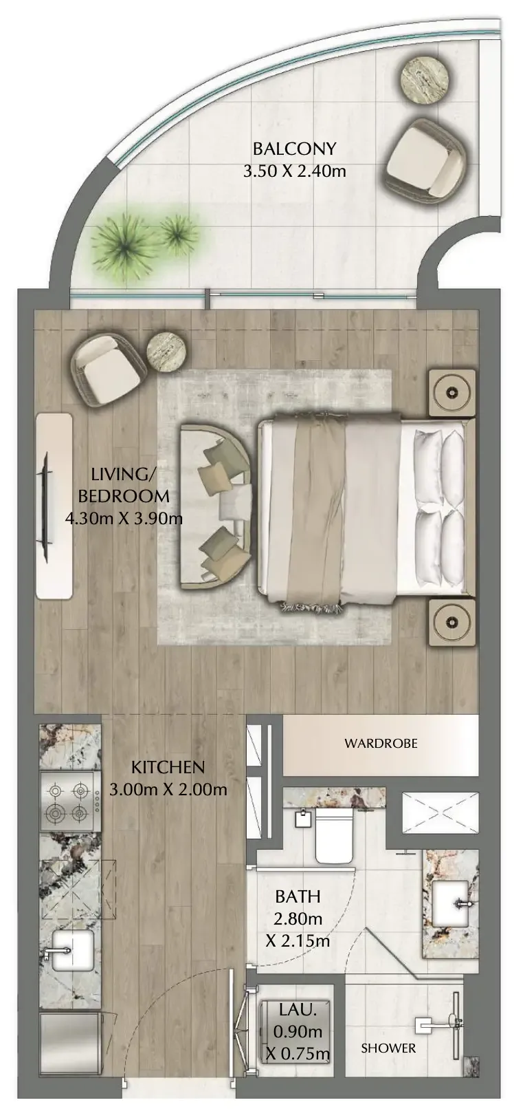 Ginco Properties One Residence floor plan