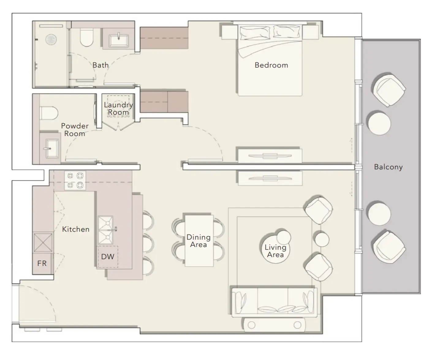 Ellington One River Point floor plan