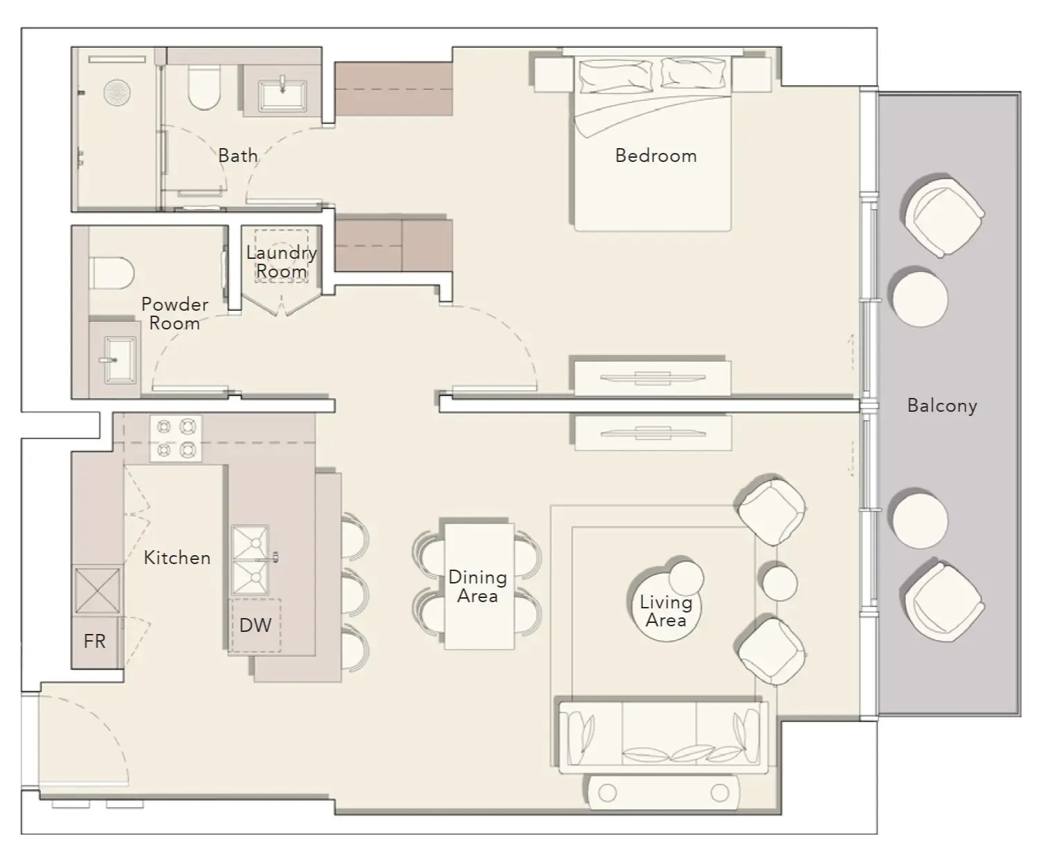 Ellington One River Point floor plan