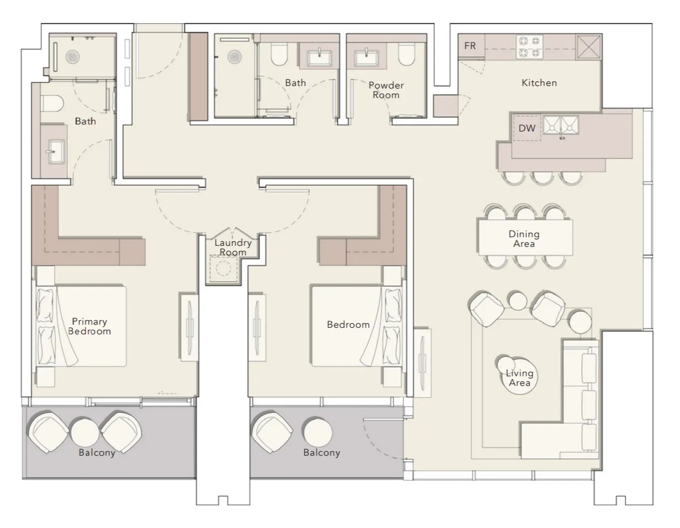 Ellington One River Point floor plan