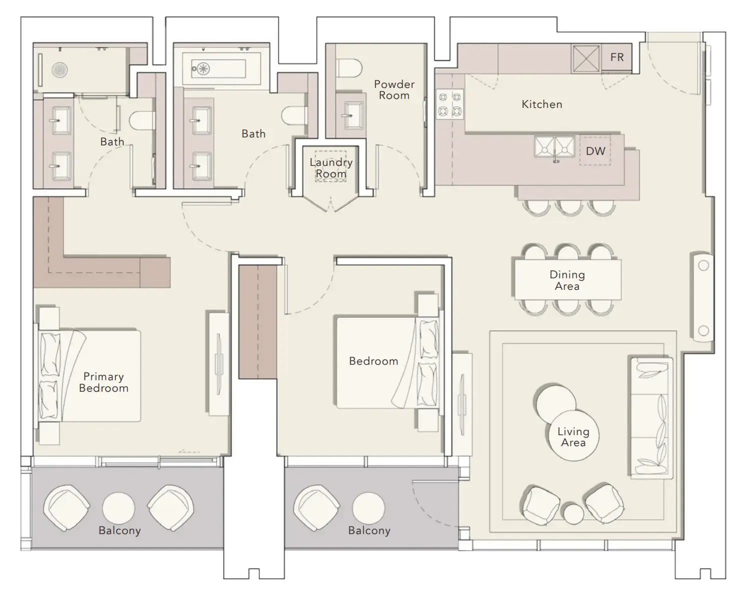 Ellington One River Point floor plan
